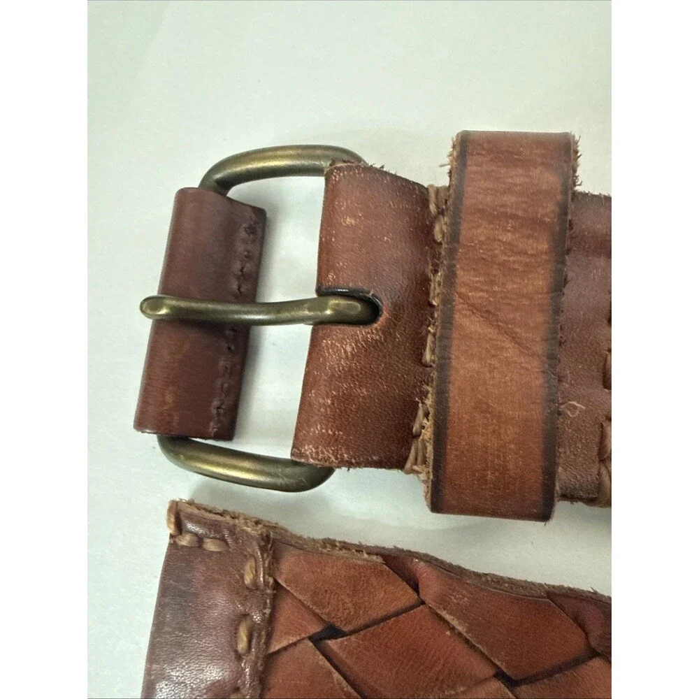 American Eagle Outfitters Braided Belt Genuine Leather Size Small NWT